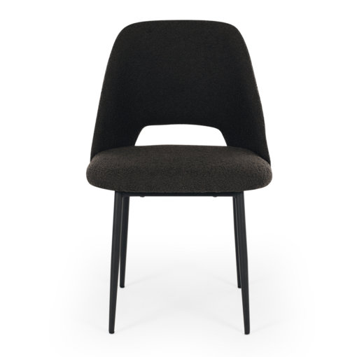 CINDERELLA ANTHRACITE BOUCLE DINING CHAIR - Image 5