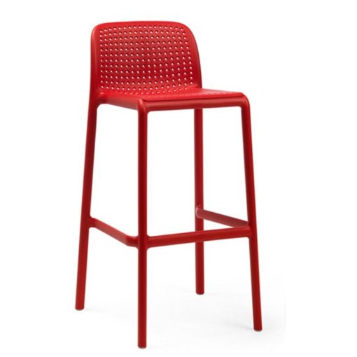 LOOP OUTDOOR RED BARSTOOL