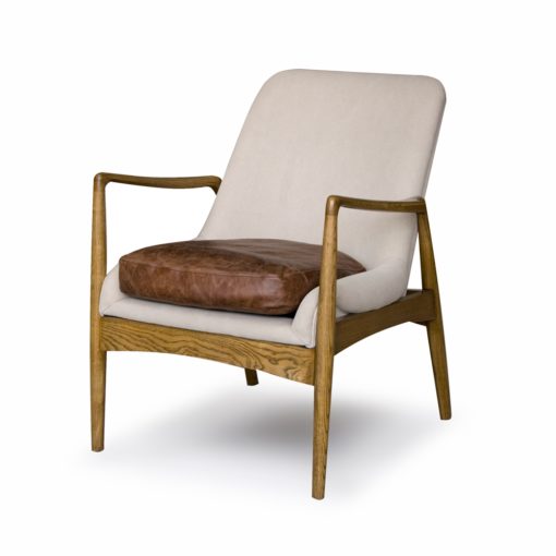 STEINER ARMCHAIR WITH WAX LEATHER SEAT