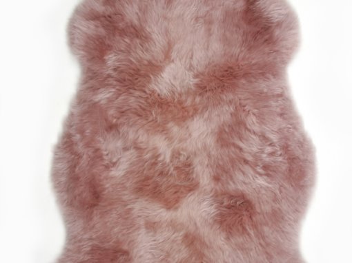 SHEEPSKIN DARK ROSE