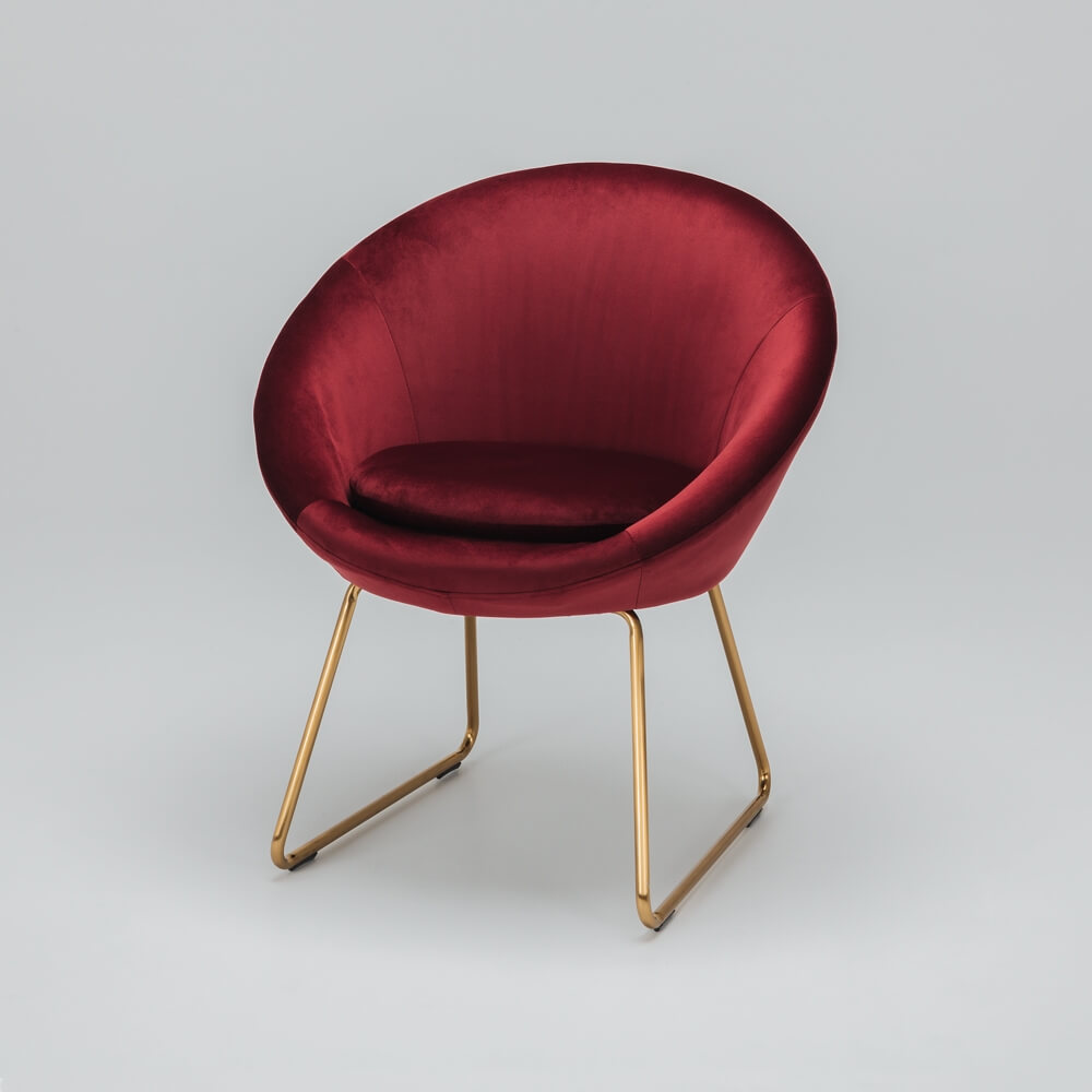 Moon Chair Red Lounge Living