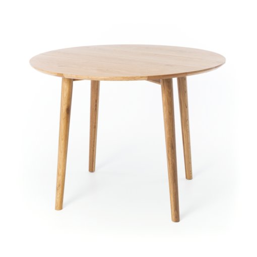 NORDIK OAK ROUND DROPLEAF TABLE