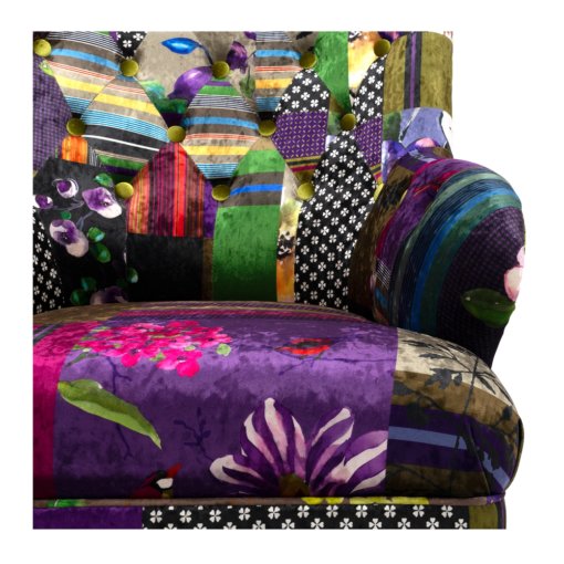 LOVE SEAT PATCHWORK ARMCHAIR - Image 6