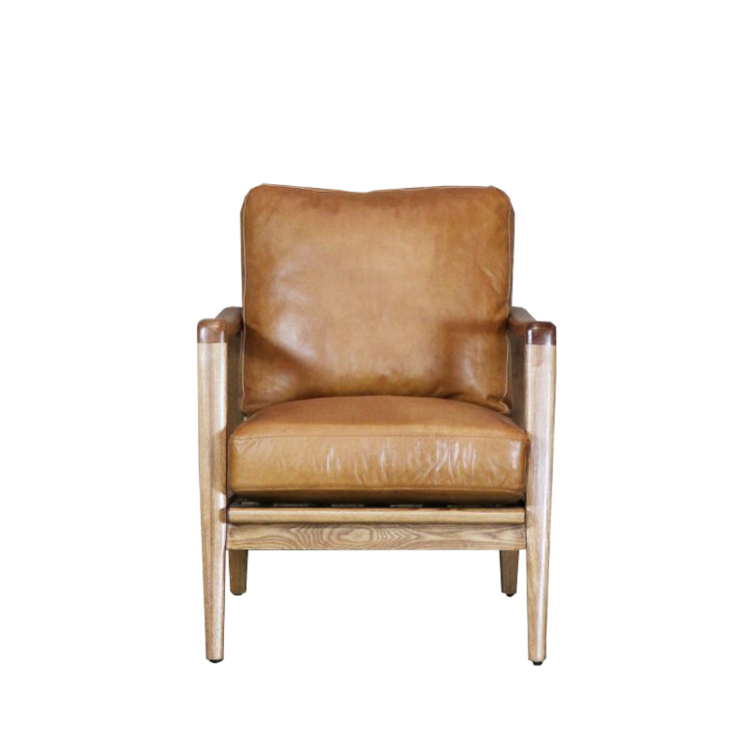 REID ARMCHAIR TAN LEATHER Lounge & Living