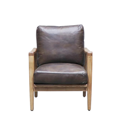 Finn leather armchair