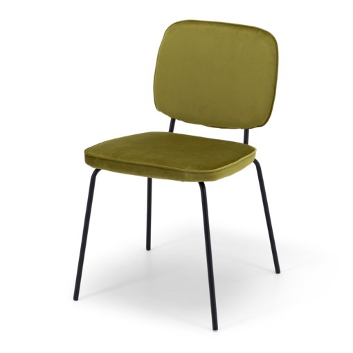 CLYDE VELVET STACKABLE DINING CHAIR