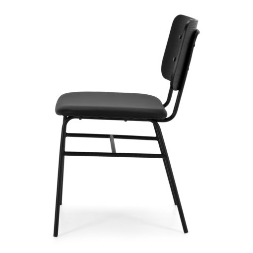 LUKAS BLACK PANEL DINING CHAIR - Image 4