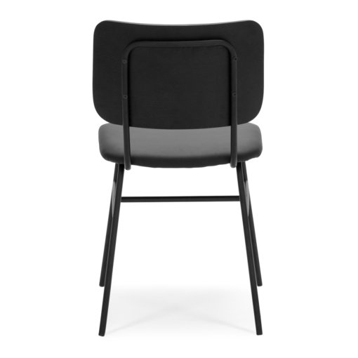 LUKAS BLACK PANEL DINING CHAIR - Image 5