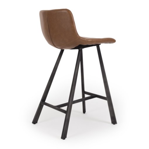 RUSTIC COGNAC BARSTOOL - Image 3