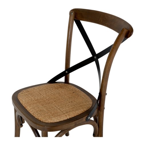 VILLA CROSS BACK DEEP OAK CHAIR - Image 3