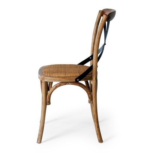 VILLA CROSS BACK SMOKE OAK CHAIR - Image 3