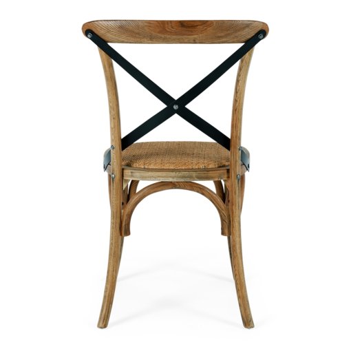 VILLA CROSS BACK SMOKE OAK CHAIR - Image 4