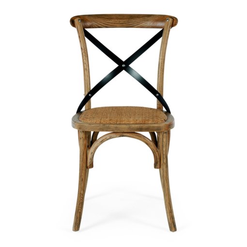 VILLA CROSS BACK SMOKE OAK CHAIR - Image 5