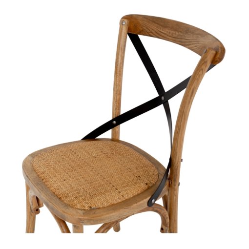 VILLA CROSS BACK SMOKE OAK CHAIR - Image 6