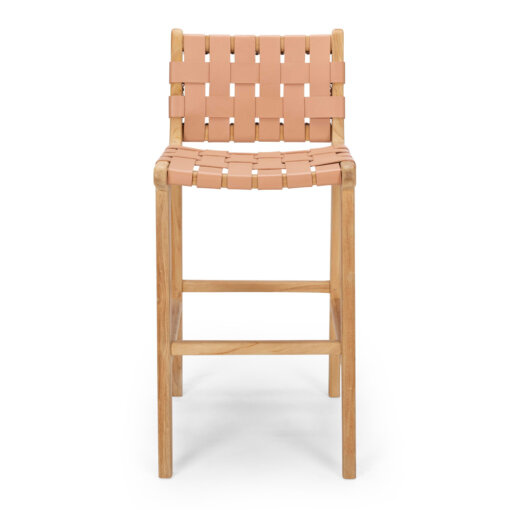 INDO HIGHBACK BARSTOOL BLUSH - Image 4