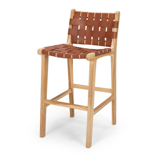 INDO HIGHBACK BARSTOOL TAN