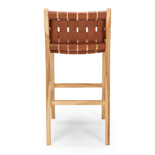 INDO HIGHBACK BARSTOOL TAN - Image 5