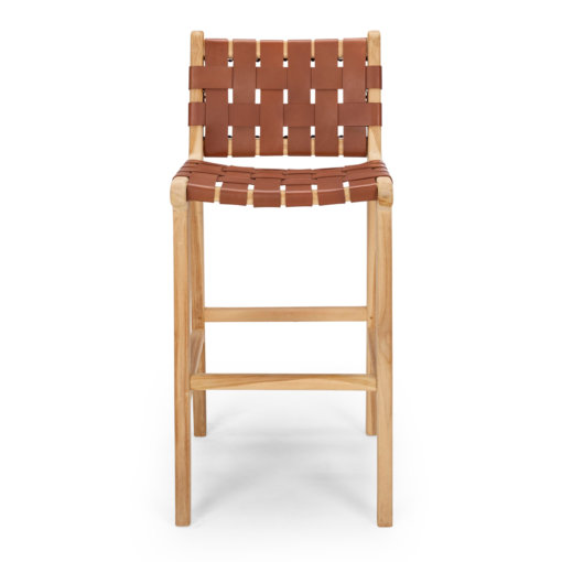 INDO HIGHBACK BARSTOOL TAN - Image 6