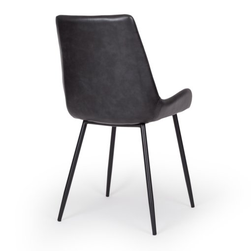 VINTAGE DARK BLACK DINING CHAIR - Image 3