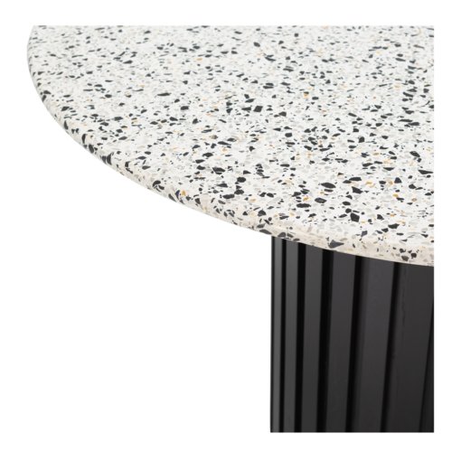 TERRAZZO ROUND TABLE WITH BLACK BASE - Image 2