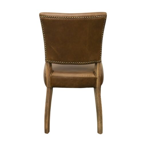 CRANE DINING CHAIR LEATHER BROWN - Image 5