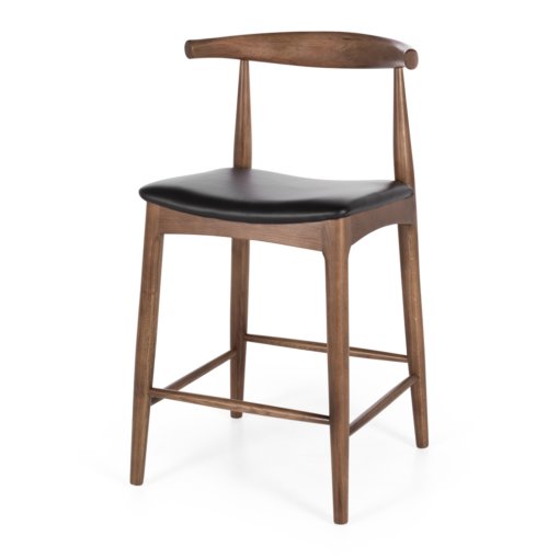 ELBOW WALNUT OAK BARSTOOL