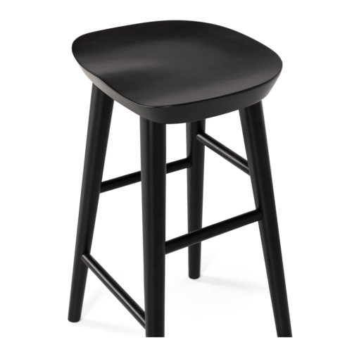 FUJI BLACK OAK BAR STOOL - Image 6