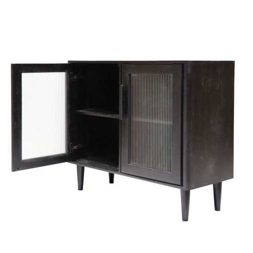 TATE SIDEBOARD 2 DOOR UNIT BLACK - Image 2