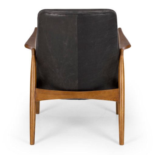 STEINER ARMCHAIR BLCK LEATHER - Image 4