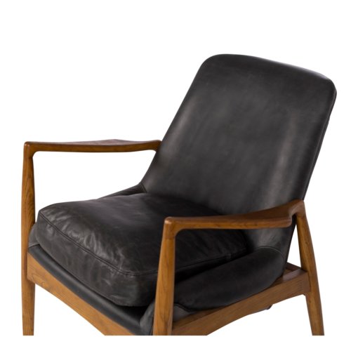 STEINER ARMCHAIR BLCK LEATHER - Image 6