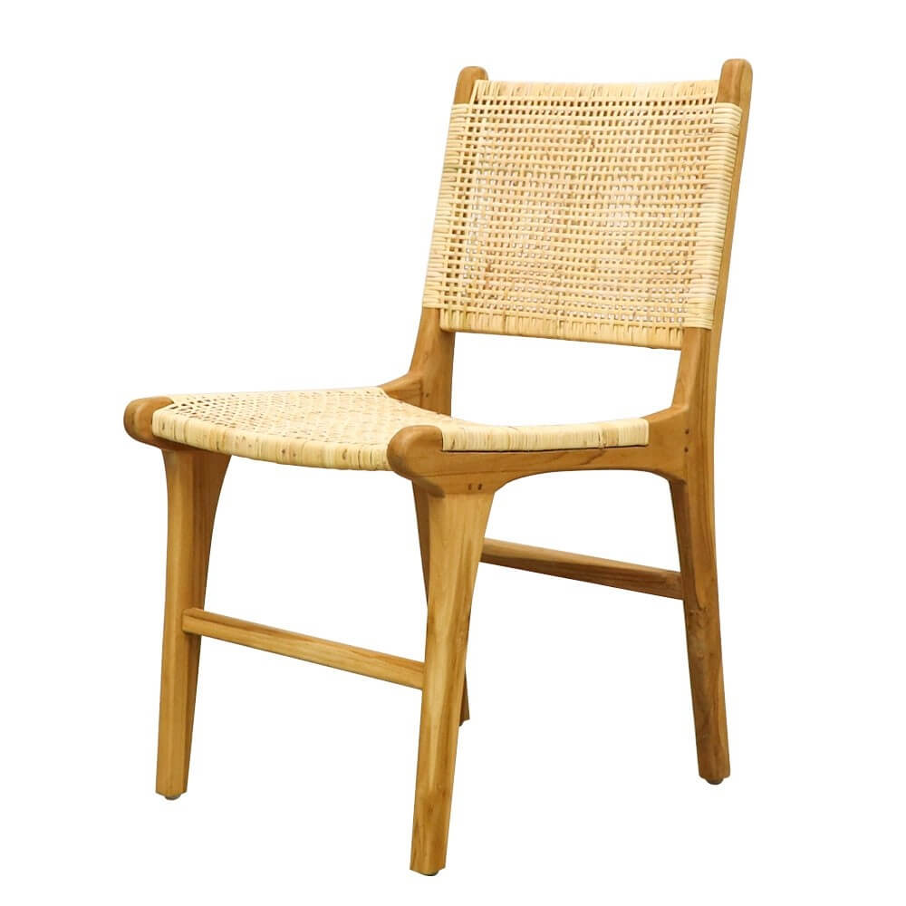 Hayes Rattan Dining Chair Lounge Living, Modern Rattan Dining Chair