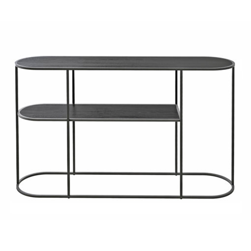 DECO CONSOLE TABLE BLACK OAK