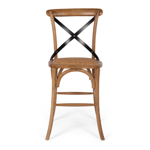 VILLA CROSS BACK BARSTOOL SMOKED OAK - Image 5