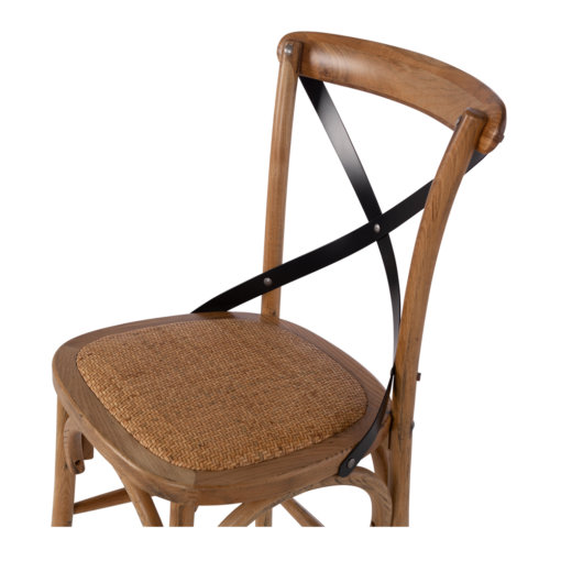 VILLA CROSS BACK BARSTOOL SMOKED OAK - Image 6