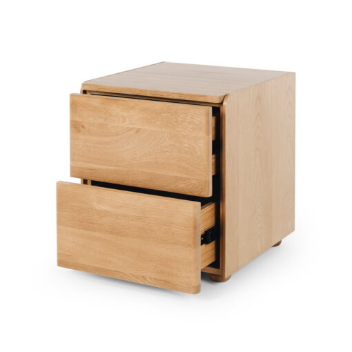 CUBE OAK BEDSIDE OAK TOP - Image 2