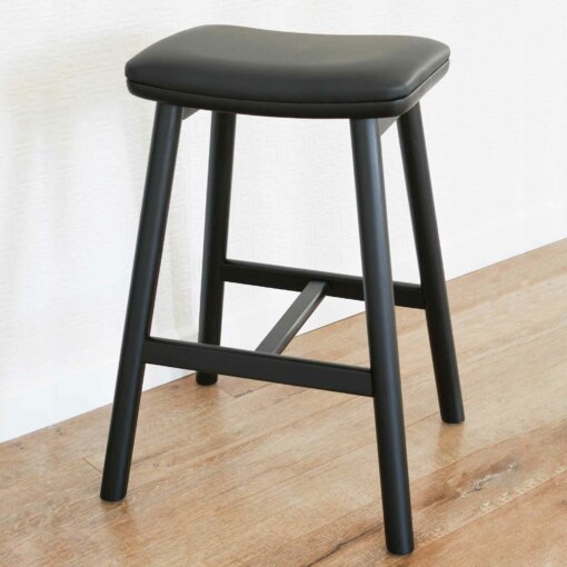 HUE BARSTOOL BLACK/ BLACK OAK