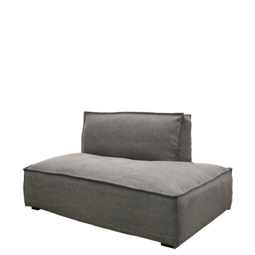 MADDOX SECTIONAL SOFA L/H ARMLESS - CHARCOAL