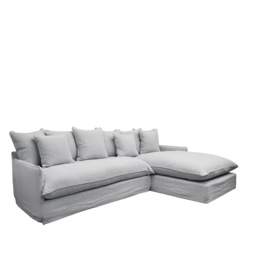 LOTUS SLIPCOVER 2.5 SEAT LH MODULAR + RH CHAISE – CEMENT - Image 2