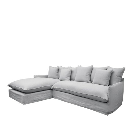 LOTUS SLIPCOVER 2.5 SEAT RH MODULAR + LH CHAISE – CEMENT - Image 5