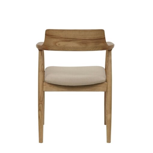 EALING DINING CHAIR – NATURAL LINEN - Image 4