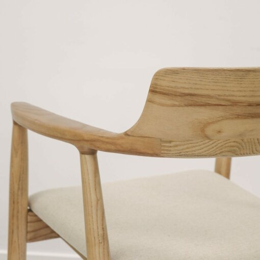 EALING DINING CHAIR – NATURAL LINEN - Image 7