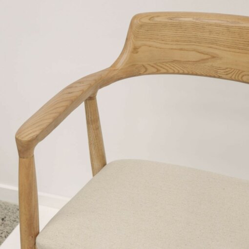 EALING DINING CHAIR – NATURAL LINEN - Image 6