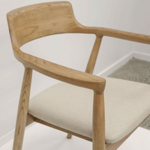 EALING DINING CHAIR – NATURAL LINEN - Image 5