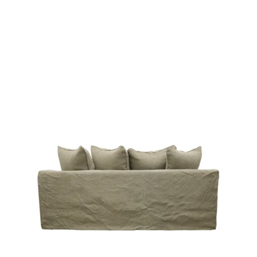 KEELY SLIPCOVER SOFA 2 SEATER – KHAKI - Image 3