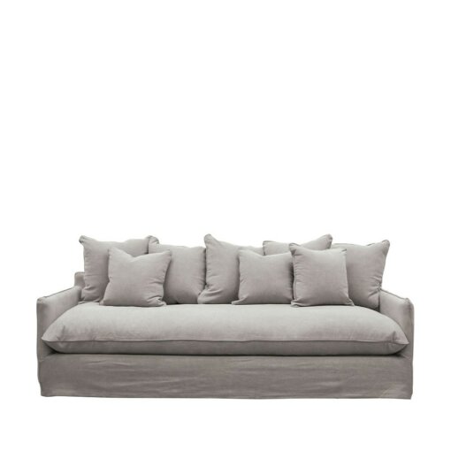 LOTUS SLIPCOVER SOFA 3 SEATER - CEMENT