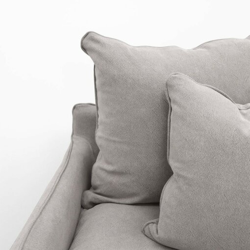 LOTUS SLIPCOVER ARMCHAIR – CEMENT - Image 3