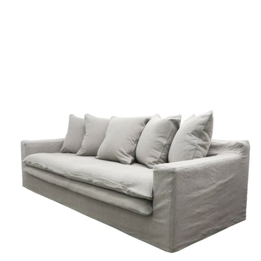 KEELY SLIPCOVER SOFA 3 SEATER – CEMENT - Image 3