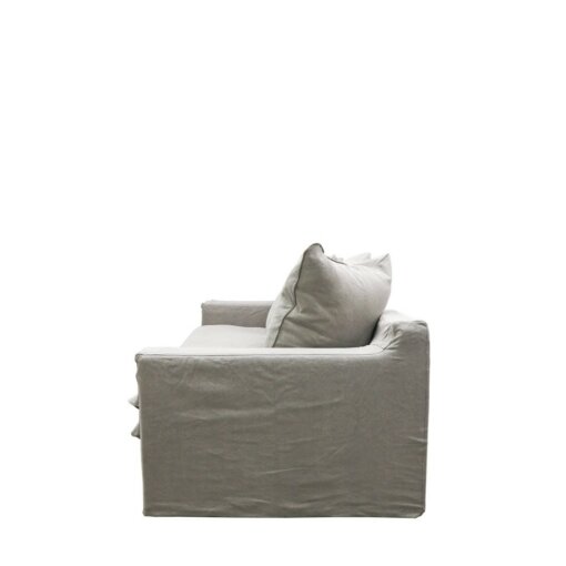 KEELY SLIPCOVER SOFA 3 SEATER – CEMENT - Image 4