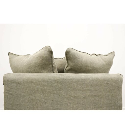 LOTUS SLIPCOVER ARMCHAIR – KHAKI - Image 4