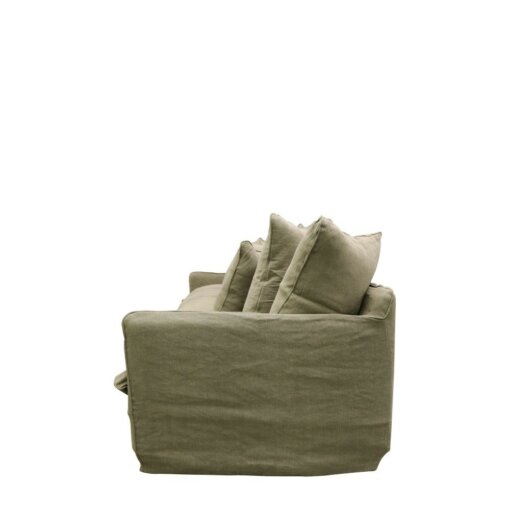 LOTUS SLIPCOVER SOFA 3 SEATER – KHAKI - Image 3